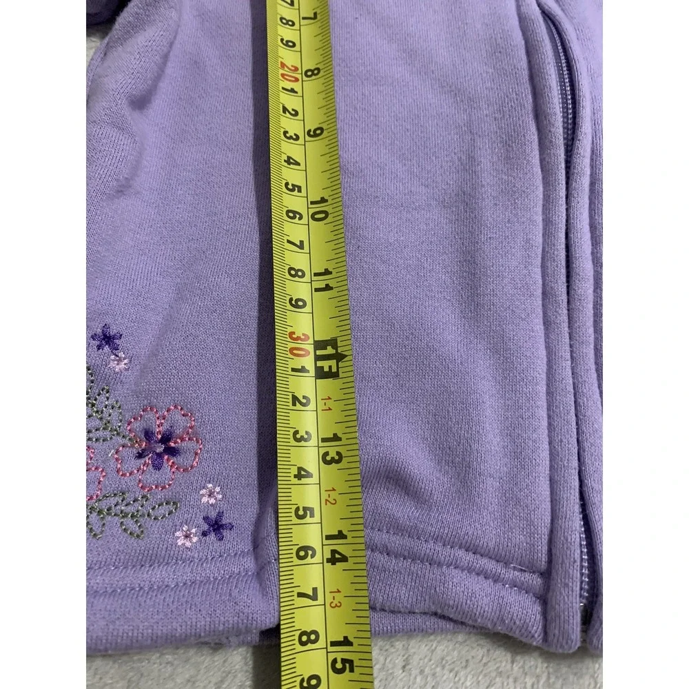 Vintage Disney Winnie The Pooh Girl Hundred Acre Zip Up Jacket Purple Size 6 Y2K